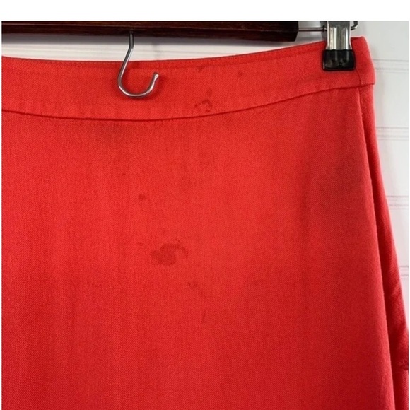 Forever 21 Orange Red Maxi Wrap Skirt - Picture 5 of 9